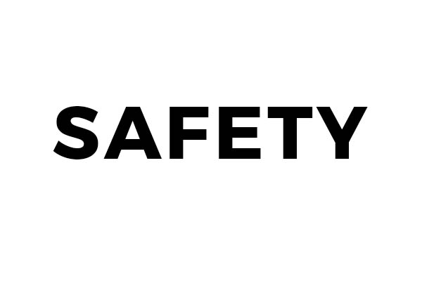 The word SAFETY in large capital letters.